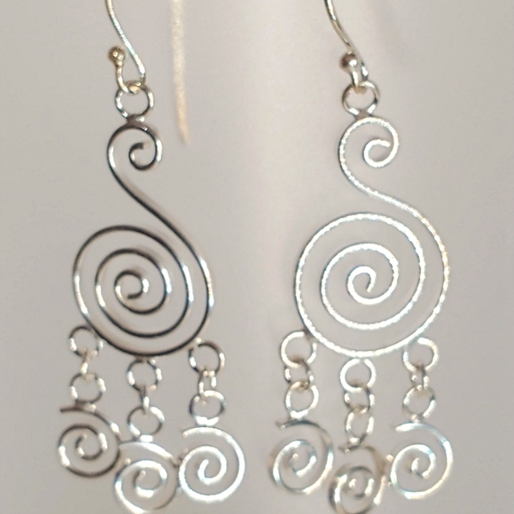 CLOSEOUT--Sterling silver earrings - Picture 4 of 4